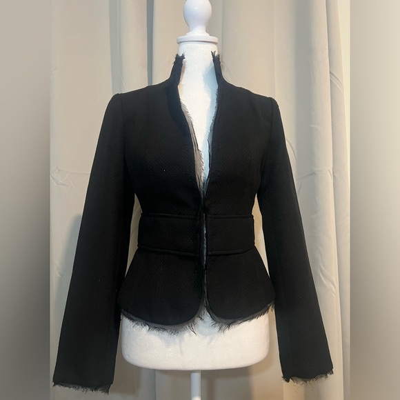 White House Black Market Jackets & Blazers - WHBM Blazer with Sheer Trim Detail